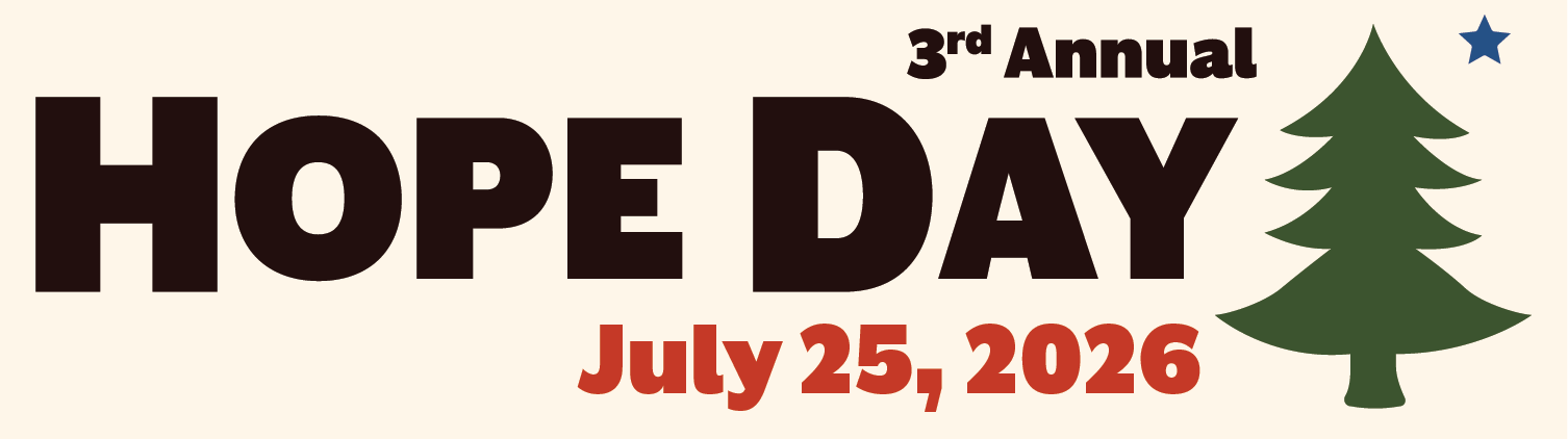 3rd Annual Hope Day, July 25, 2026
